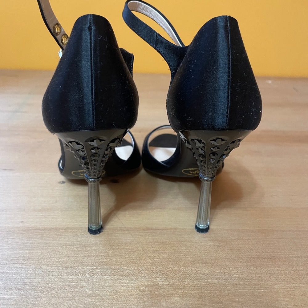 Prada Black Open-Toe Heels - Picture 6 of 14